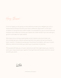 Lash Artist Success Guide & Make It Happen Workbook